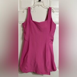 YPB SculptLUX Abercrombie & Fitch Skort Dress Romper Pink Tennis Prep Women’s L